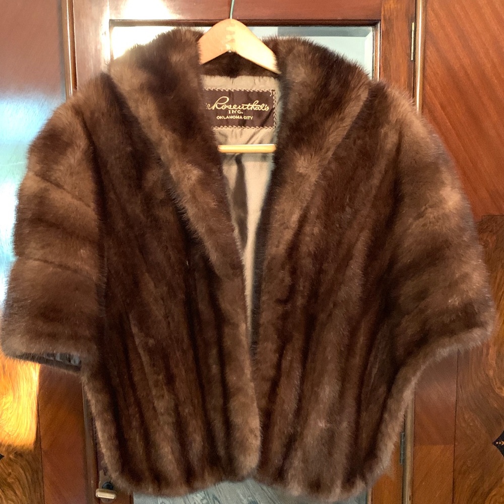 Vintage Fur Stole Cape